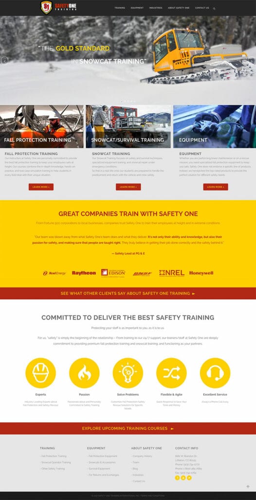 business service website development