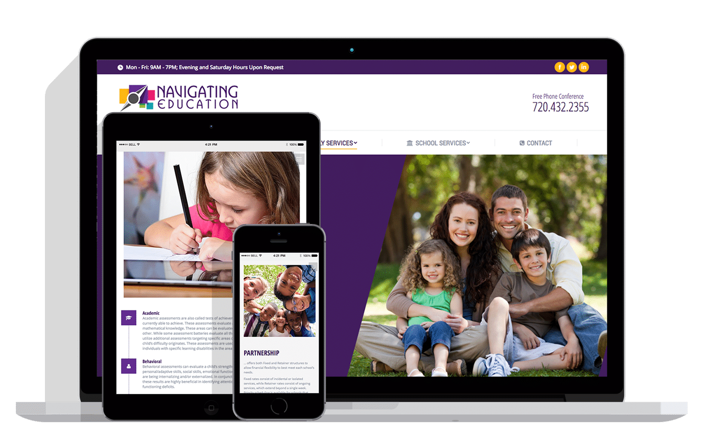 navigating education website