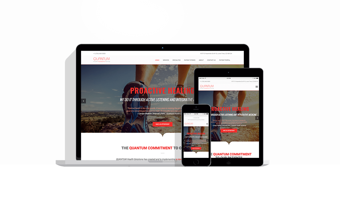Quantum Health website solution